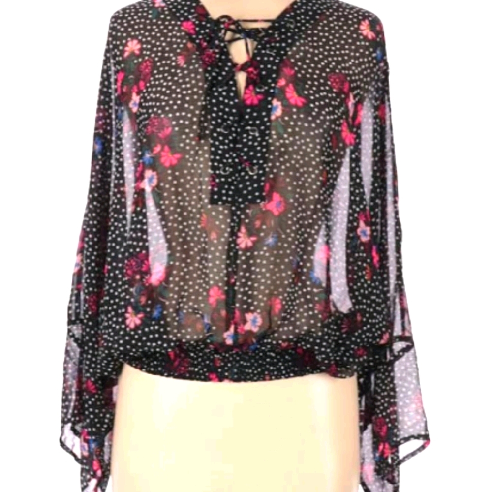 Express Sheer Floral Top